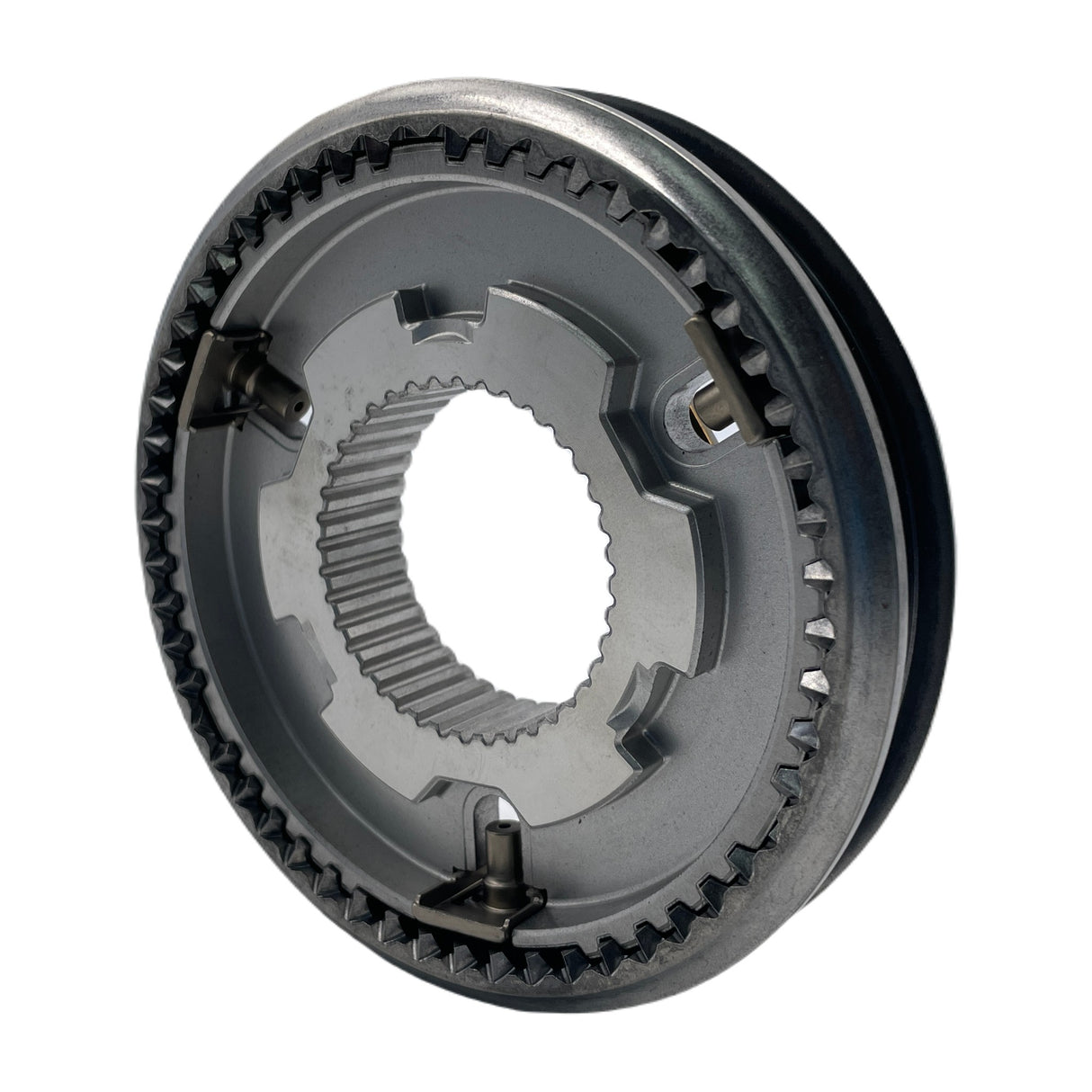 M20 / M32 synchro hub 55564410, brass ring & OE marking — Alfa Romeo, Fiat, Vauxhall