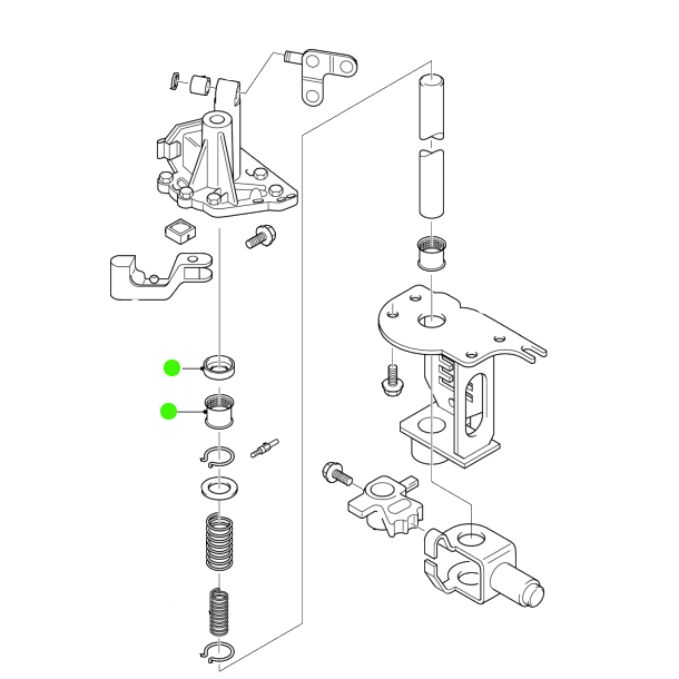 Ford Transit Gearbox Selector Bearing & Seal Repair Kit MK6 MK7 VXT75 VTX75