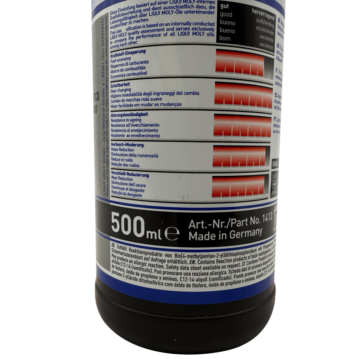 Liqui Moly Fully Synthetic Gear Oil (GL5) SAE 75w-90 500ml Eco Torque