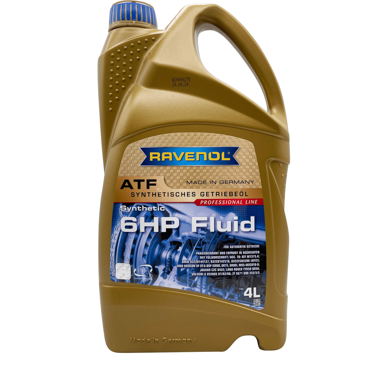 Ravenol ATF 6HP Fully Synthetic Automatic Gearbox Oil 4L Eco Torque