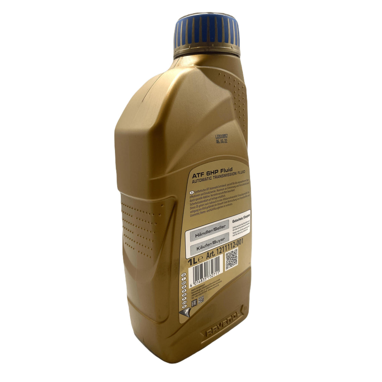 Ravenol ATF 6HP Fully Synthetic Automatic Transmission Oil Eco Torque