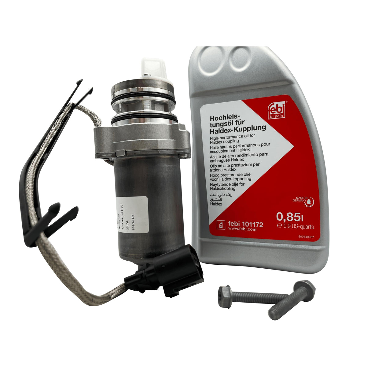 VW Generation 5 Haldex Pump Kit With Febi Bilstein Oil 0CQ598549 Eco Torque