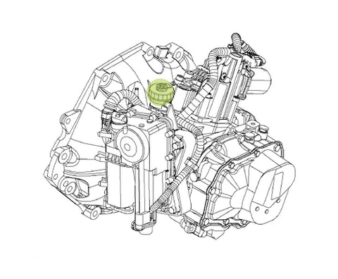 Vauxhall Easytronic F17 gearbox actuator fluid filling location