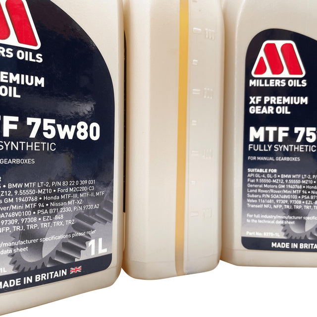 Vauxhall M32 6 Speed Millers XF 75w80 Gearbox Oil Service Kit For Pre 2012 Manual Models Eco Torque