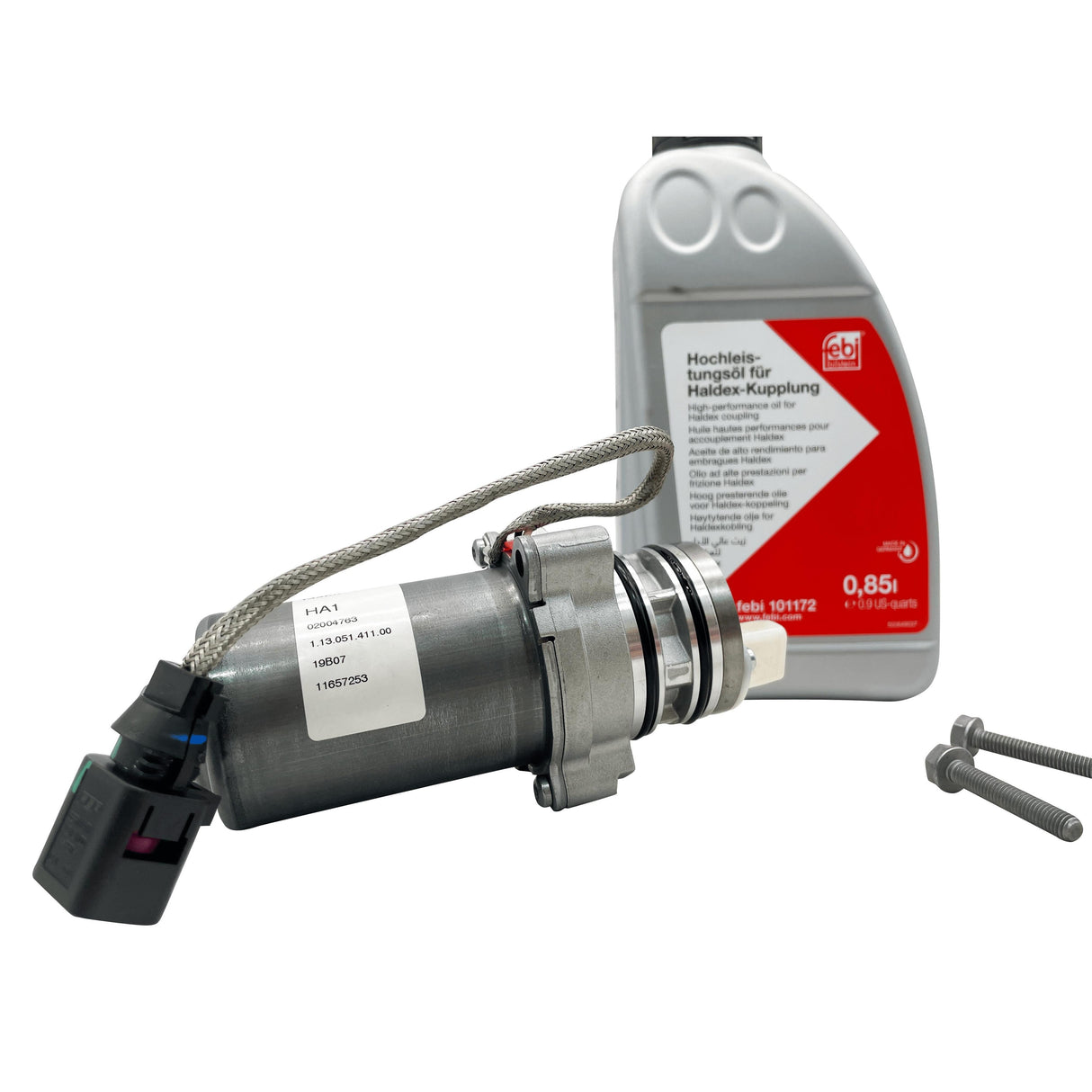 Volkswagen 5th Generation Haldex Pump Kit With Febi Bilstein Oil 0CQ525549 / DS2010676 Eco Torque