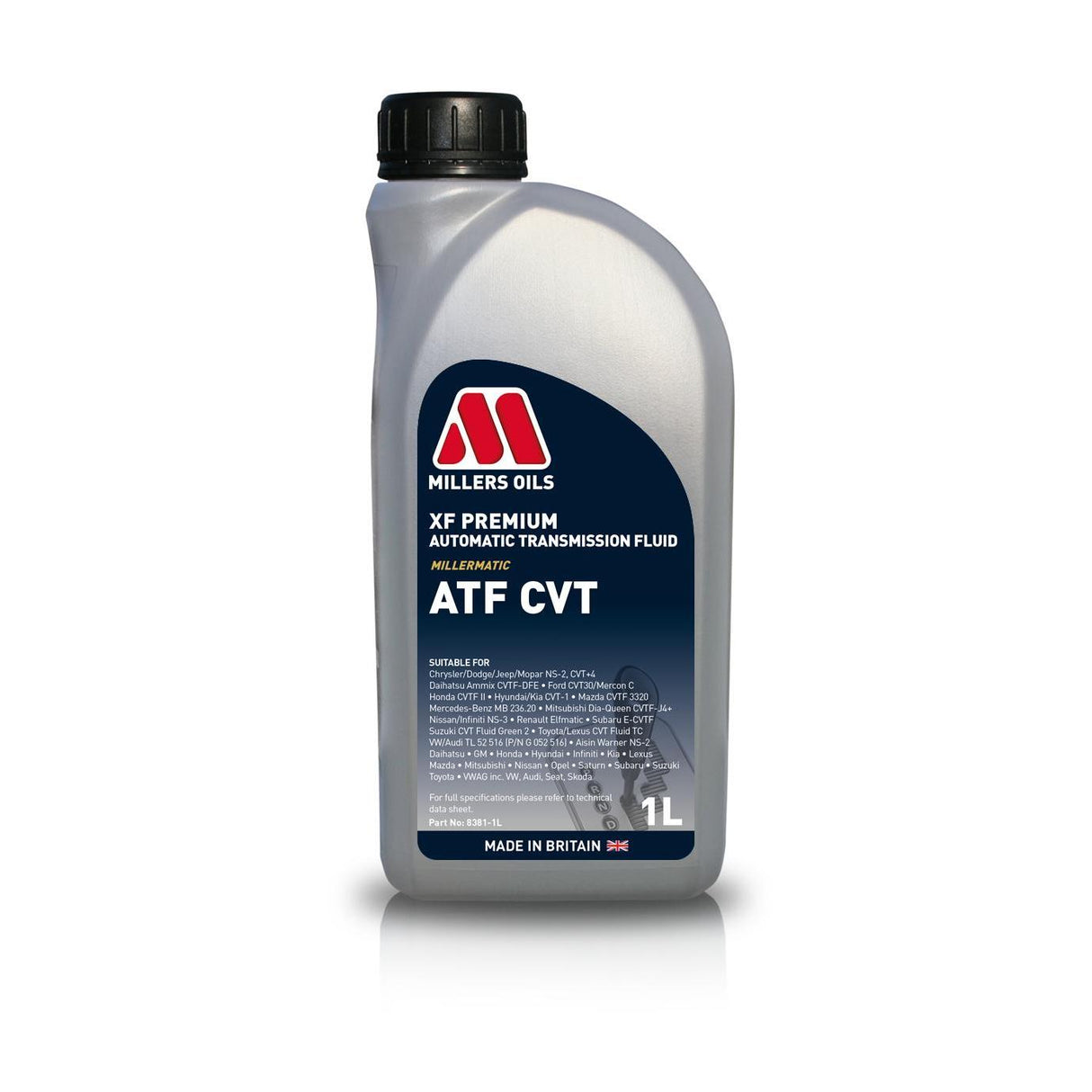 Millers Oils XF Premium ATF CVT Automatic Gearbox Oil 1L Eco Torque