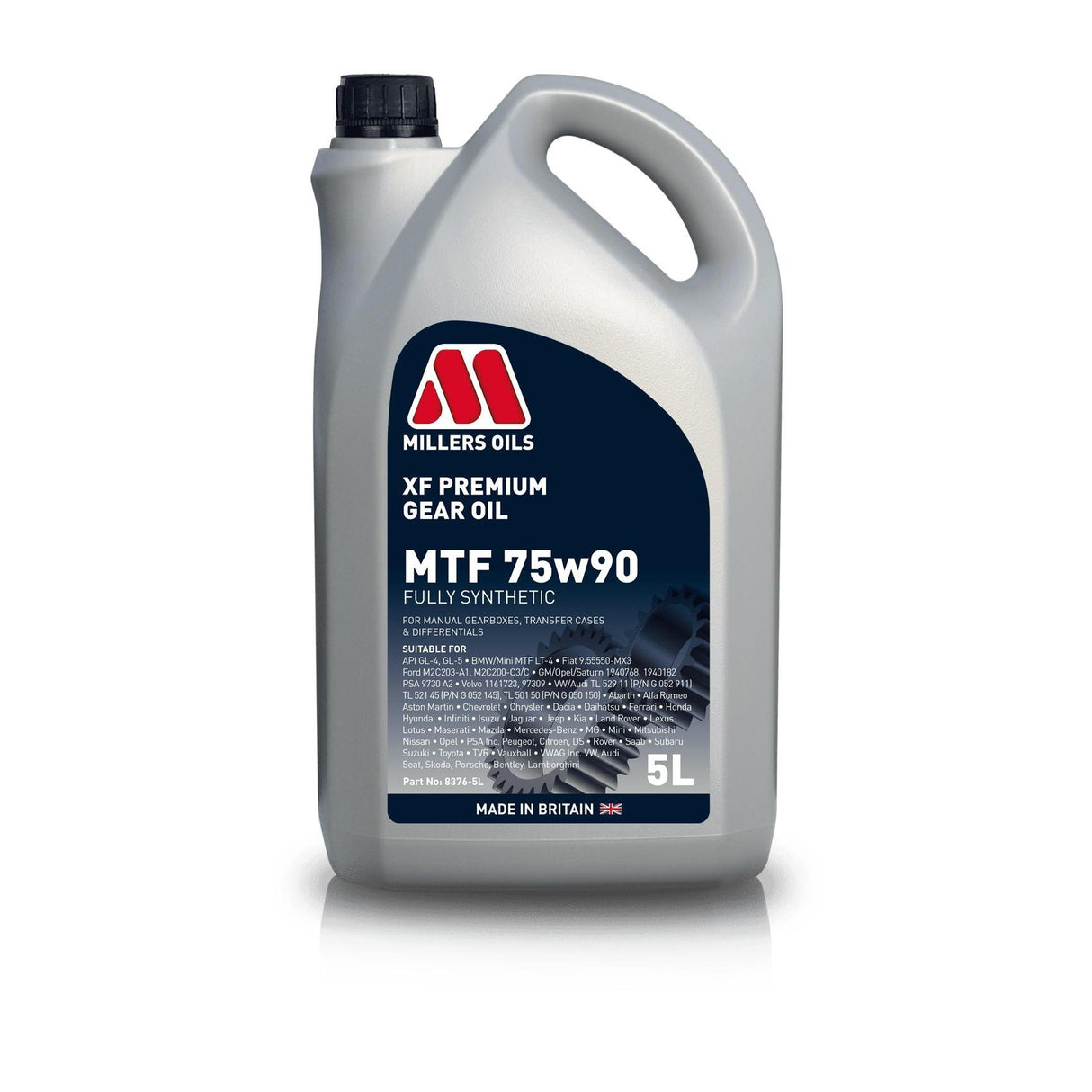 Millers Oils XF Premium MTF 75w90 Manual Gearbox Oil 5L Eco Torque