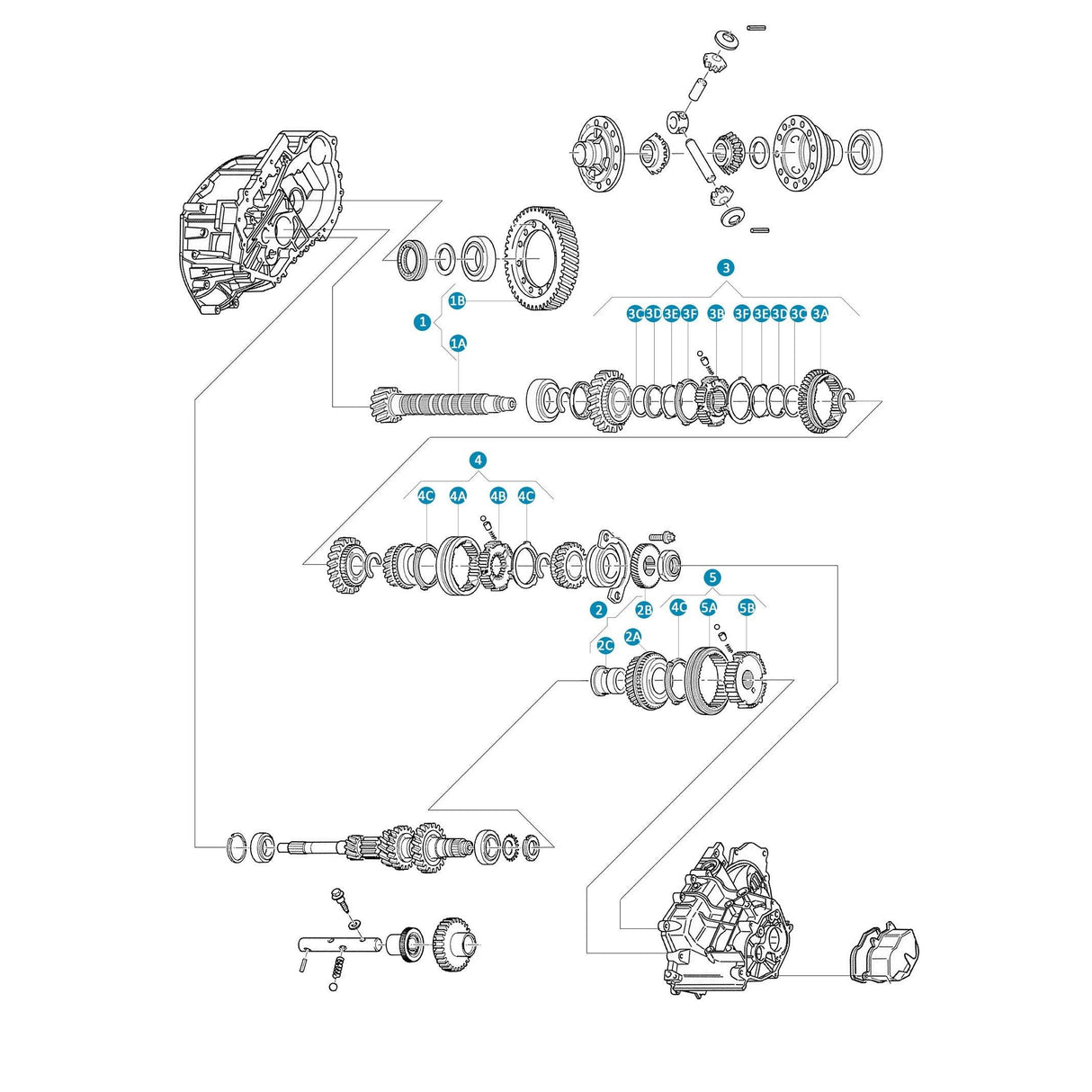 Crown Wheel & Pinion Z: 13-83 / MG5T Gearbox