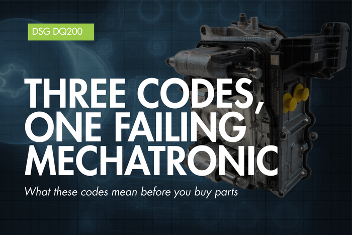 0AM DQ200 DSG Mechatronic Fault - P084100 / P17BF00 / P189500