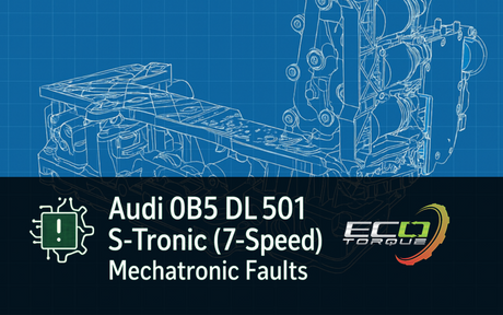 Audi 0B5 DL501 S-Tronic (7-Speed) Mechatronic Failures — Fault Codes, Symptoms & Repairs