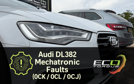 Audi DL382 Mechatronic Failures (0CK / 0CL / 0CJ) — Symptoms, Fault Codes & Repairs