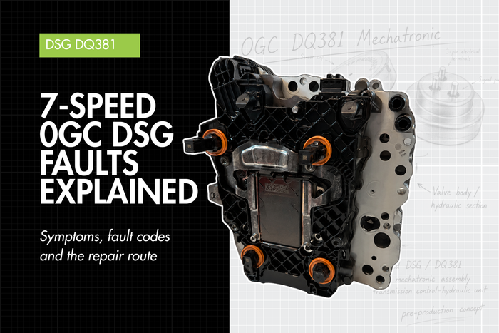VW / Audi 0GC DQ381 DSG Mechatronic Failures — Symptoms, Fault Codes & Fixes