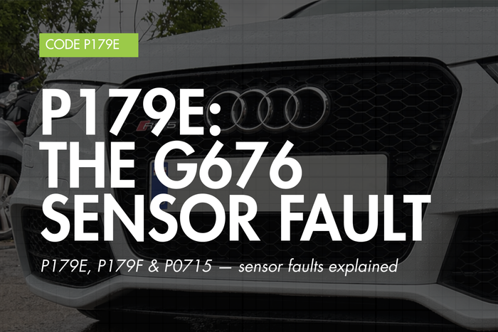 Audi 0B5 DL501 S-Tronic G676 Input Speed Sensor Failure (P179E Fault Code)