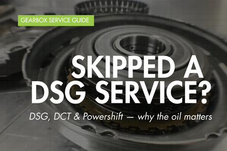 Dual clutch transmission oil and filter service — Eco Torque blog banner