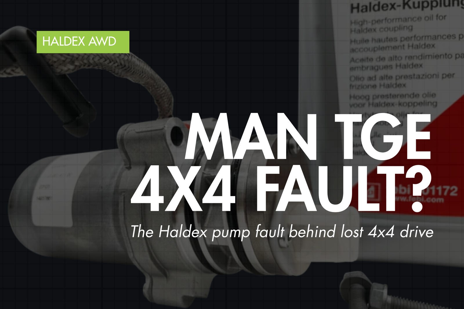 MAN TGE 4x4 Haldex system fault — Eco Torque blog banner