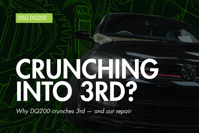 VW DQ200 7-Speed DSG Crunching Into 3rd Gear — Causes, Fault Codes & How We Repair It
