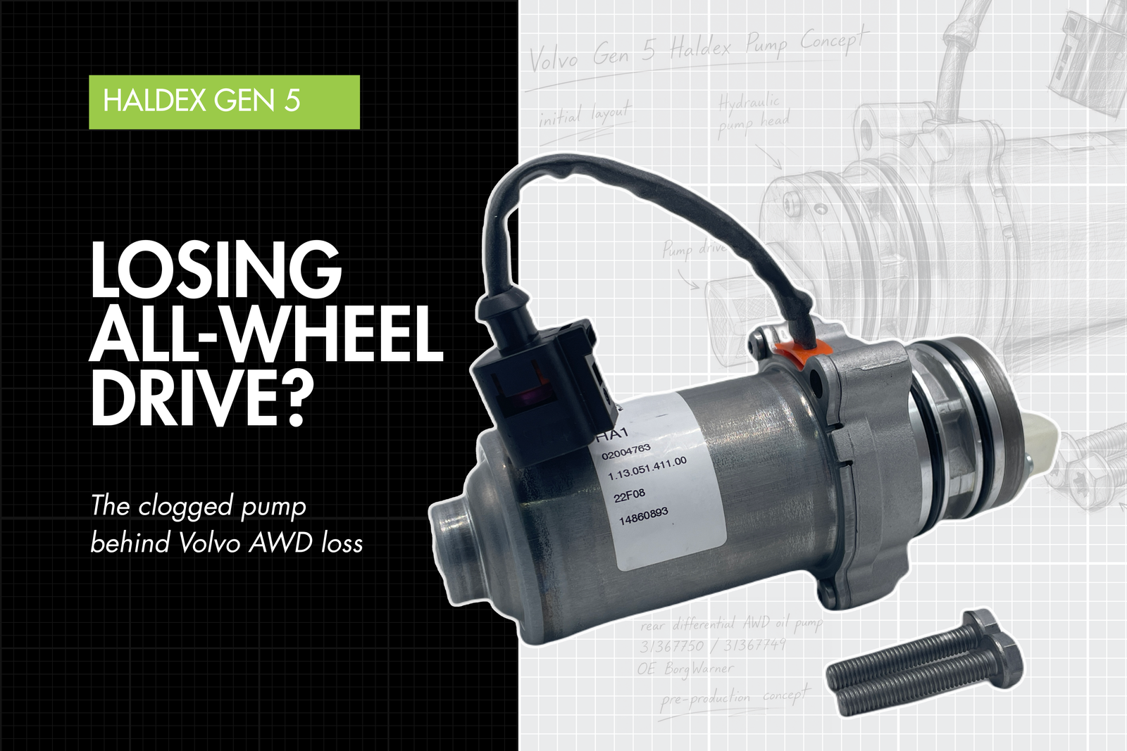 Volvo Gen 5 Haldex pump failure — Eco Torque blog banner