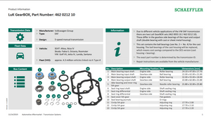 0AF Gearbox Rebuild Kit 5 Speed Manual 462021210 Seat Skoda VW Eco Torque