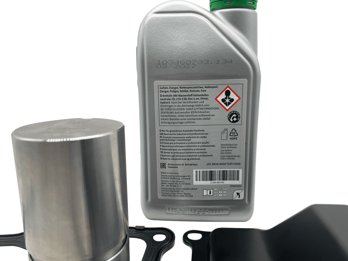 0AM DSG 7 Speed Mechatronic Accumulator Repair Kit With Gasket, Pan & Oil 0CW DQ200 P17BF P189C Eco Torque