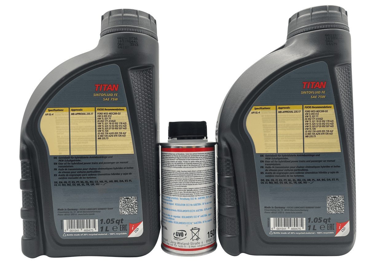 Alfa Romeo Mito 1.3 JTDm Gearbox Oil Service Kit Fuchs 75W Liqui Moly Cleaner