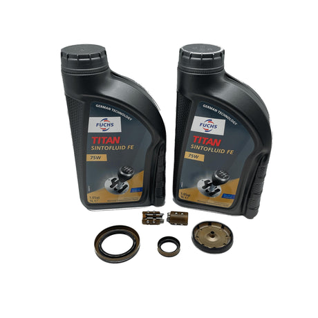DSG 7 Speed Reverse Selector Fork Slider Bearing Repair Kit 0AM DQ200 Inc Input Shaft Seals End Cap & Oil Eco Torque