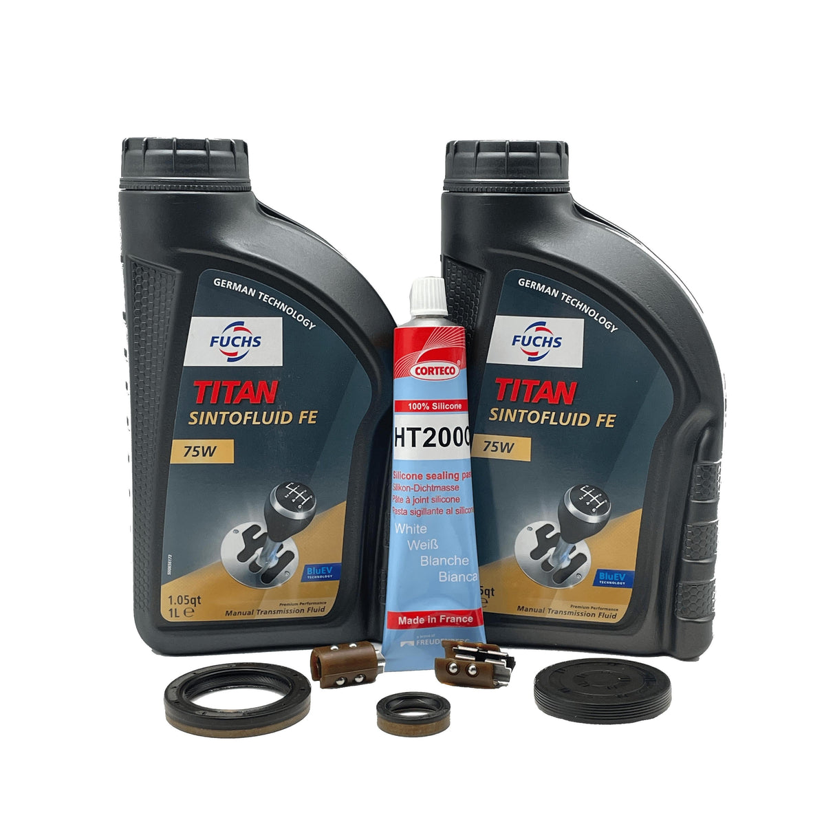 DSG 7 Speed Reverse Selector Fork Slider Bearing Repair Kit 0AM DQ200 Inc Input Shaft Seals End Cap Sealant & Oil Eco Torque