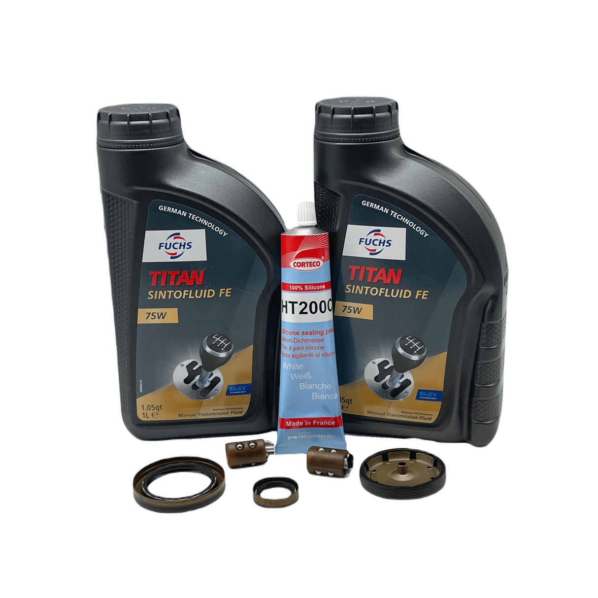 DSG 7 Speed Reverse Selector Fork Slider Bearing Repair Kit 0AM DQ200 Inc Input Shaft Seals End Cap Sealant & Oil Eco Torque