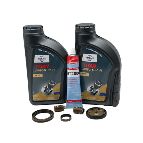 DSG 7 Speed Reverse Selector Fork Slider Bearing Repair Kit 0AM DQ200 Inc Input Shaft Seals End Cap Sealant & Oil Eco Torque