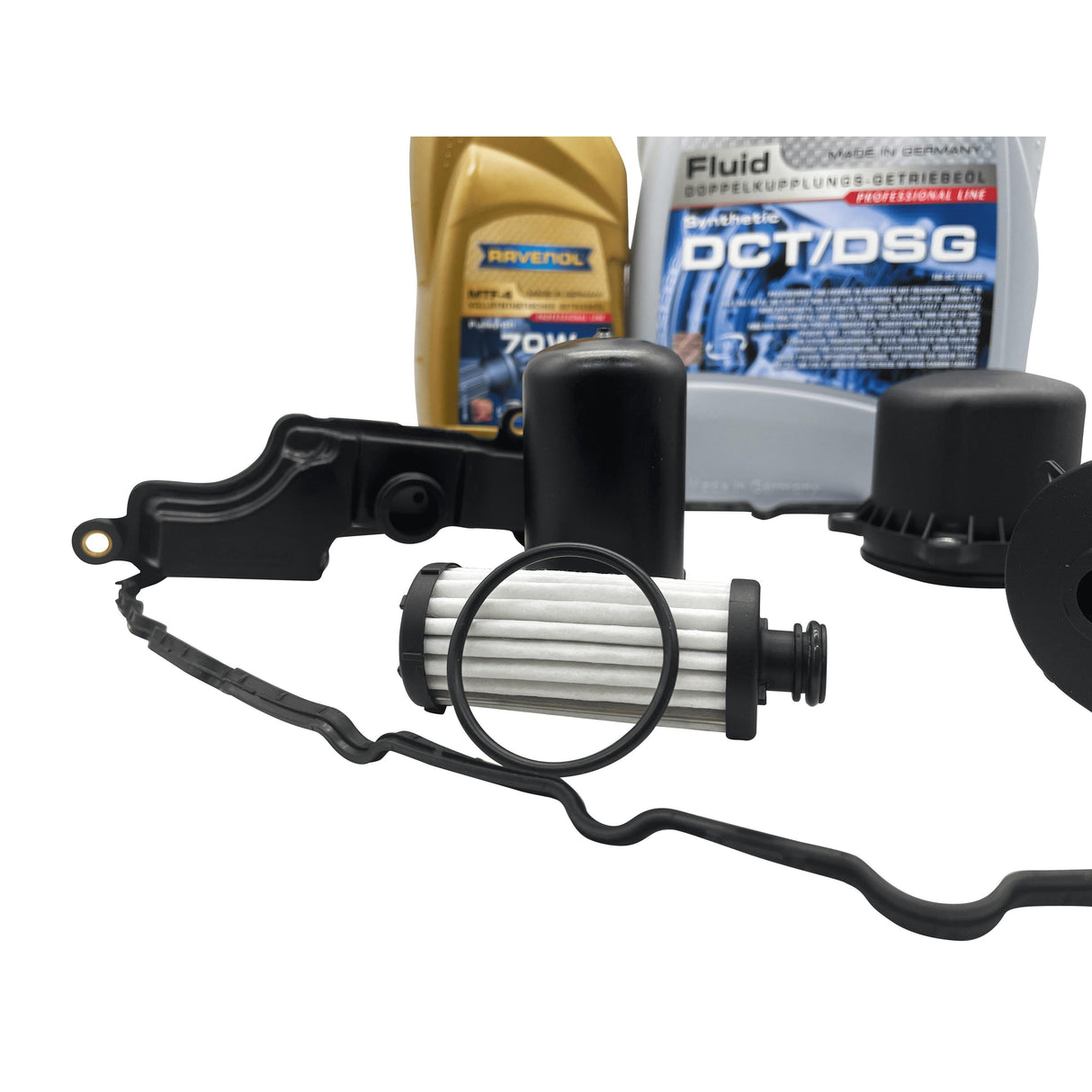 0CK DL382 Audi Automatic Transmission Sump Gasket and Filter Kit With Ravenol DCT/DSG 70W Oil 0CK325421A / 0CK325121D / 0CK325201D / 0CK321371A Eco Torque