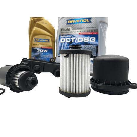 0CK DL382 Audi Automatic Transmission Sump Gasket and Filter Kit With Ravenol DCT/DSG 70W Oil 0CK325421A / 0CK325121D / 0CK325201D / 0CK321371A Eco Torque
