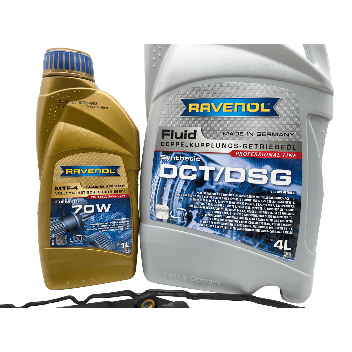 0CK DL382 Audi Automatic Transmission Sump Gasket and Filter Kit With Ravenol DCT/DSG 70W Oil 0CK325421A / 0CK325121D / 0CK325201D / 0CK321371A Eco Torque