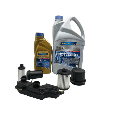 0CK DL382 Audi Automatic Transmission Filter Kit With Cover & Ravenol DCT/DSG & 70W Oil  0CK325421A / 0CK325121D / 0CK325201D Eco Torque