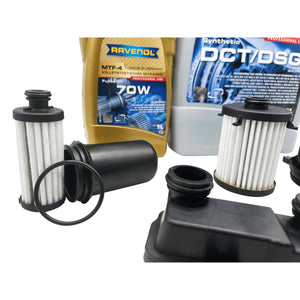 0CK DL382 Audi Automatic Transmission Filter Kit With Cover & Ravenol DCT/DSG & 70W Oil  0CK325421A / 0CK325121D / 0CK325201D Eco Torque