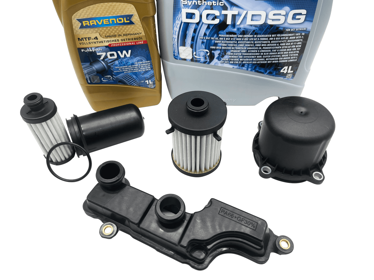 0CK DL382 Audi Automatic Transmission Filter Kit With Cover & Ravenol DCT/DSG & 70W Oil  0CK325421A / 0CK325121D / 0CK325201D Eco Torque