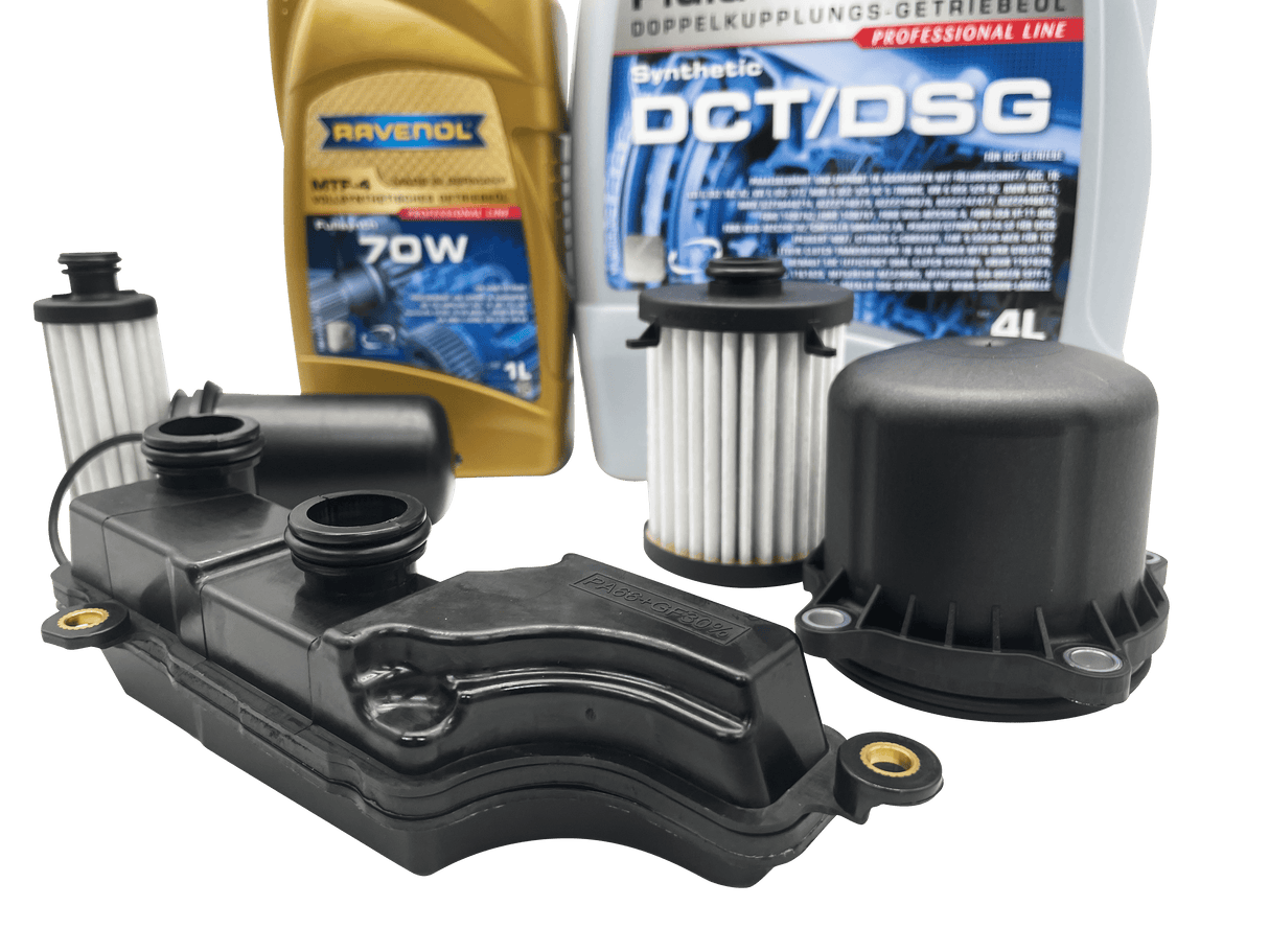 0CK DL382 Audi Automatic Transmission Filter Kit With Cover & Ravenol DCT/DSG & 70W Oil  0CK325421A / 0CK325121D / 0CK325201D Eco Torque