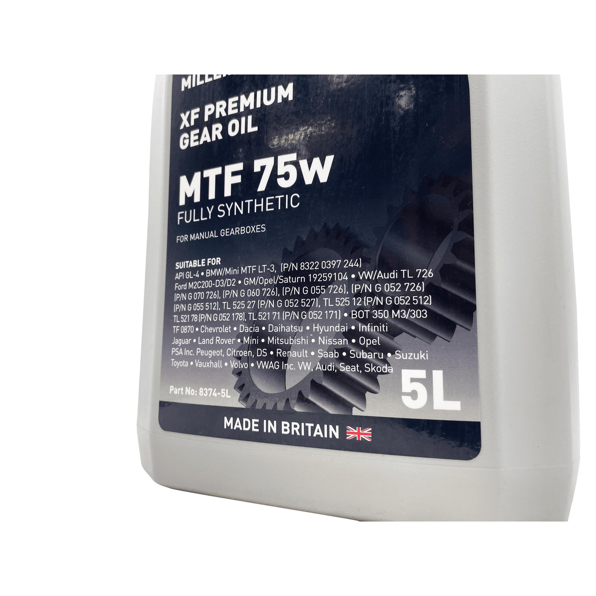Millers Oils XF Premium MTF 75w Manual Gearbox Oil 5L