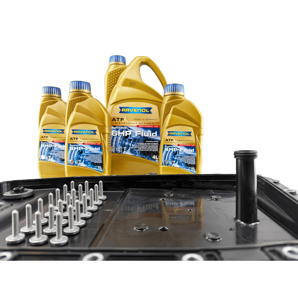 ZF 6HP26 / 6H928 Gearbox Service Kit - Plastic Oil Pan with Built-In Filter & 7L ATF Fluid