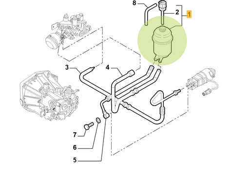 Alfa Romeo Selespeed gearbox actuator fluid filling location