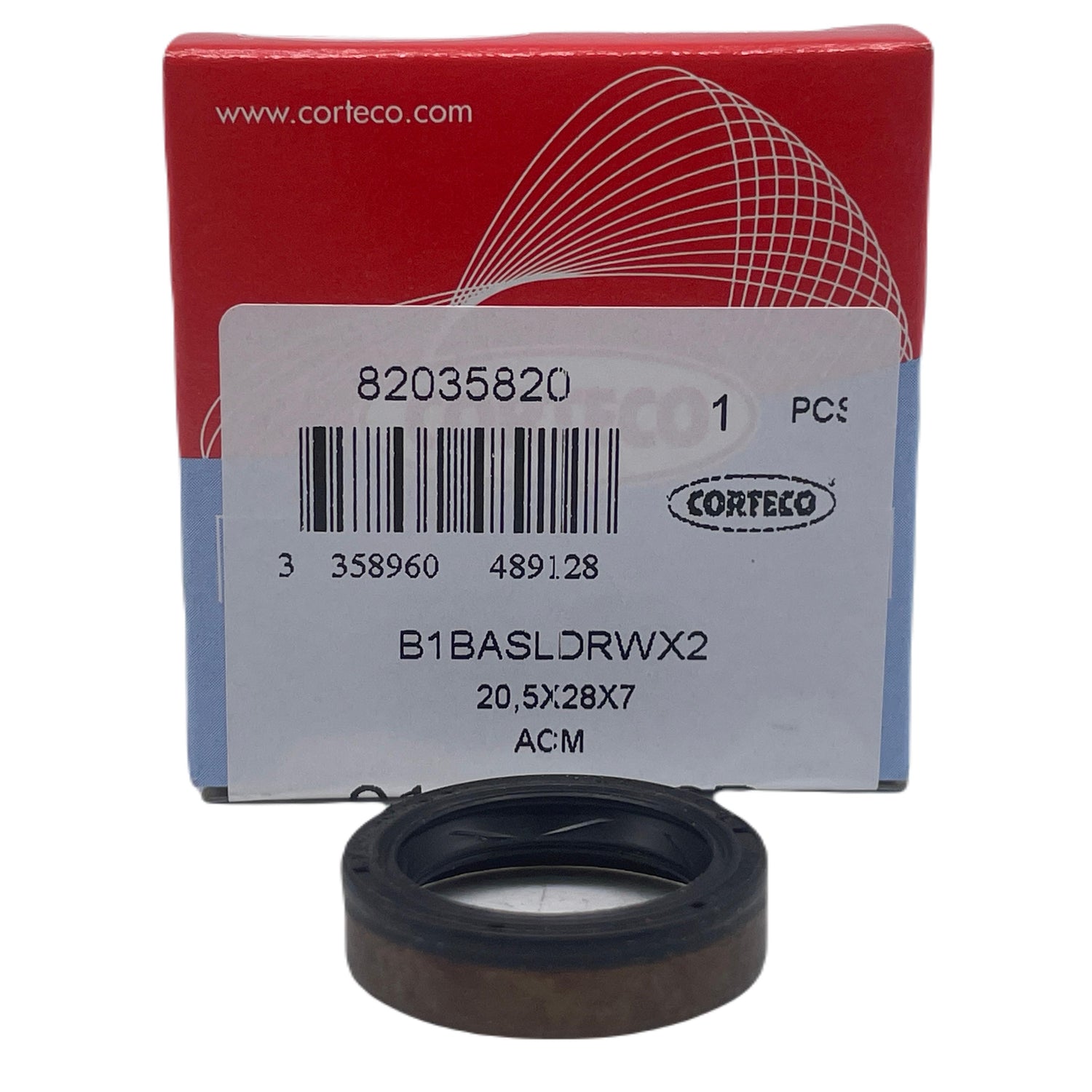 Audi SEAT Skoda VW CORTECO 01035820B Gearbox Inner Shaft Seal 7 Speed Automatic Transmission 20.5x28x7mm Eco Torque