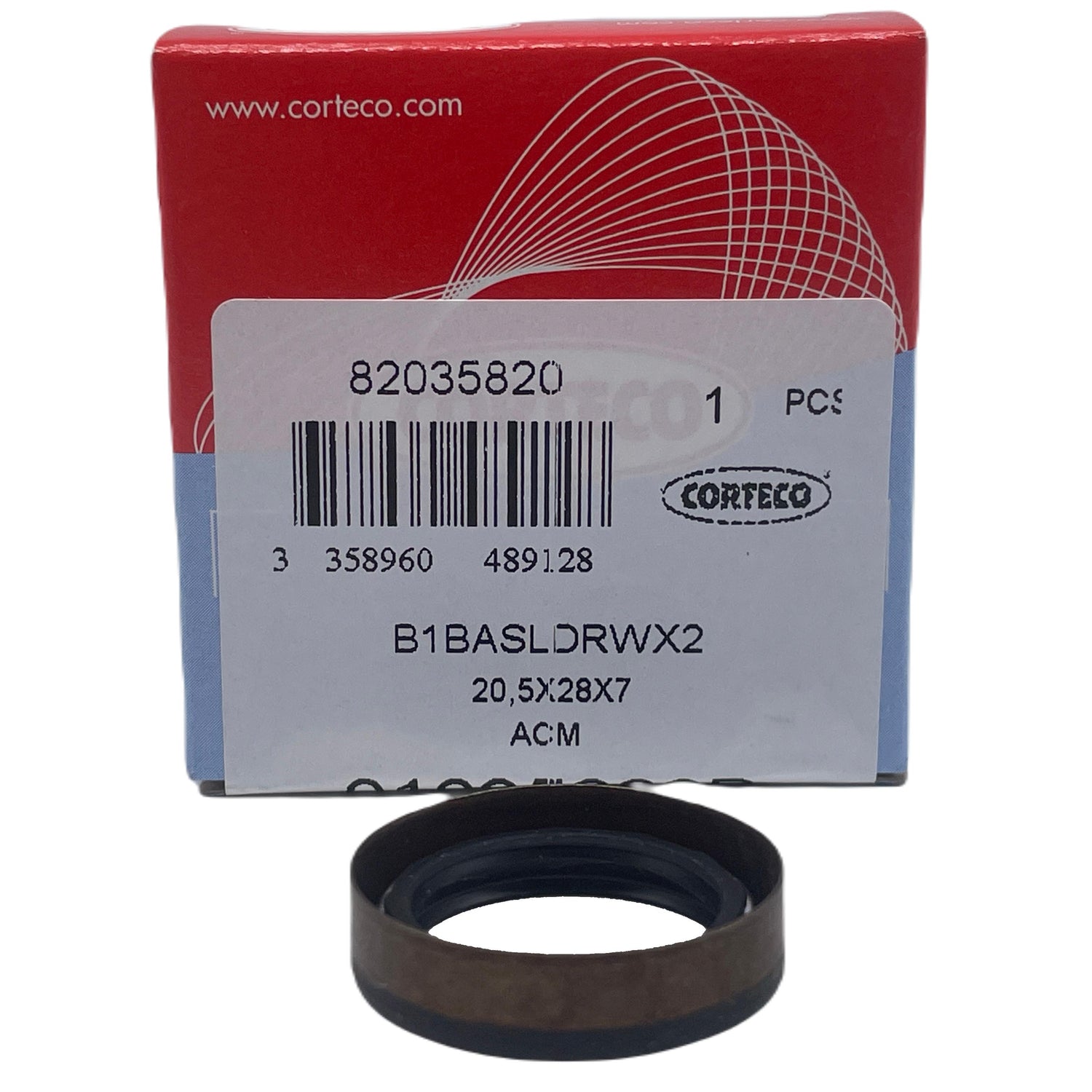 Audi SEAT Skoda VW CORTECO 01035820B Gearbox Inner Shaft Seal 7 Speed Automatic Transmission 20.5x28x7mm