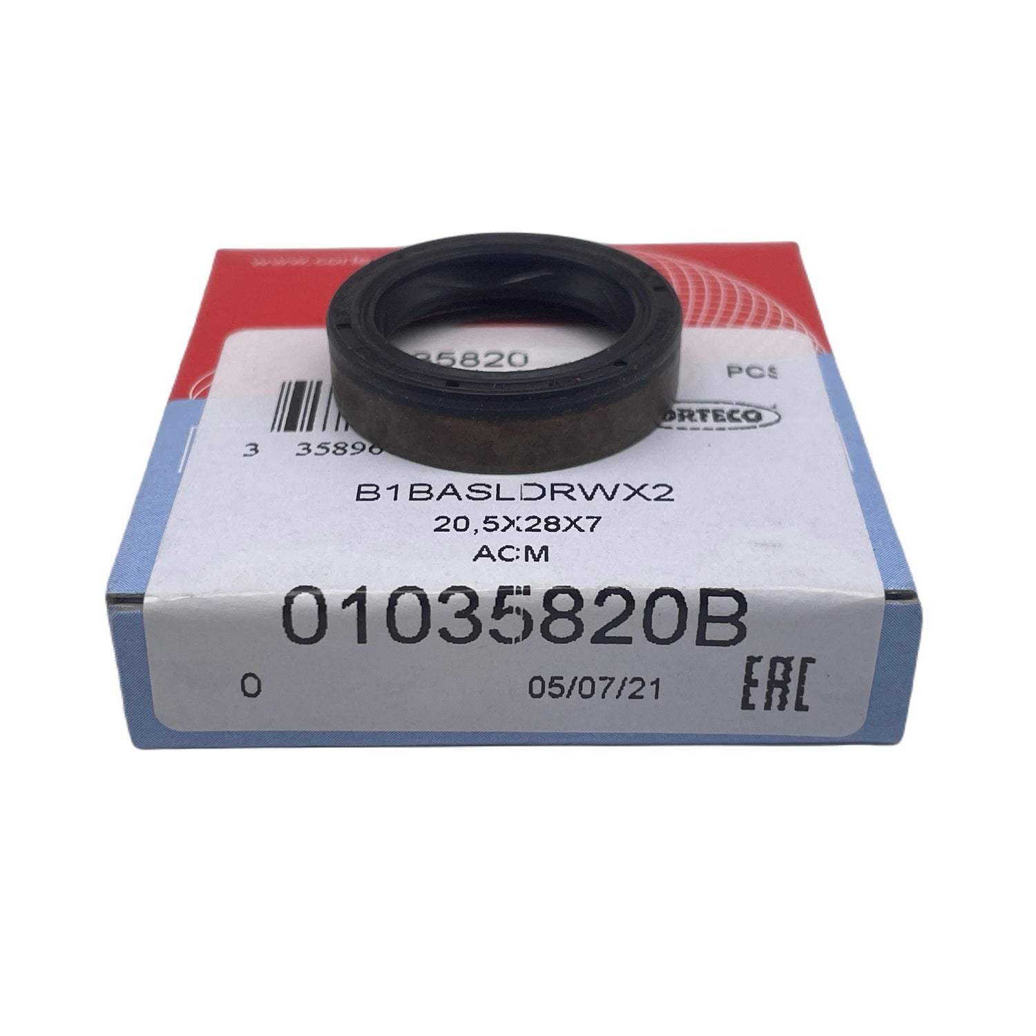 Audi SEAT Skoda VW CORTECO 01035820B Gearbox Inner Shaft Seal 7 Speed Automatic Transmission 20.5x28x7mm Eco Torque