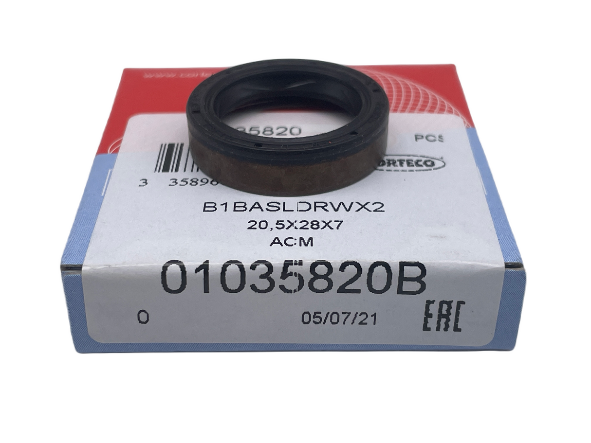 Audi SEAT Skoda VW CORTECO 01035820B Gearbox Inner Shaft Seal 7 Speed Automatic Transmission 20.5x28x7mm Eco Torque