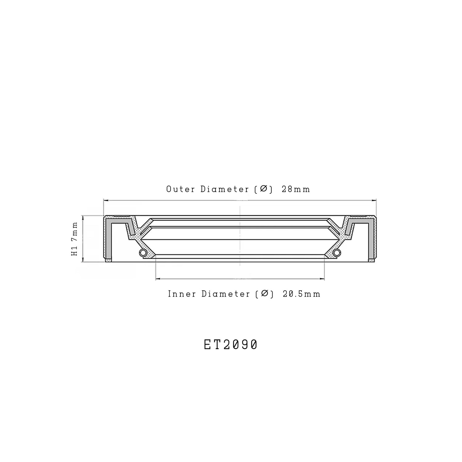 Audi SEAT Skoda VW CORTECO 01035820B Gearbox Inner Shaft Seal 7 Speed Automatic Transmission 20.5x28x7mm Eco Torque