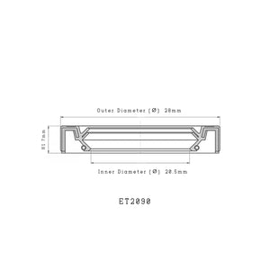 Audi SEAT Skoda VW CORTECO 01035820B Gearbox Inner Shaft Seal 7 Speed Automatic Transmission 20.5x28x7mm Eco Torque