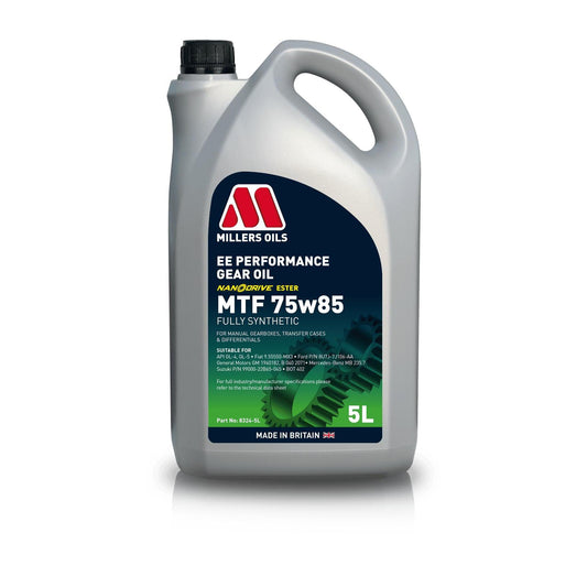 Millers Oils EE Performance MTF 75w85 Manual Gearbox Oil 5L Eco Torque