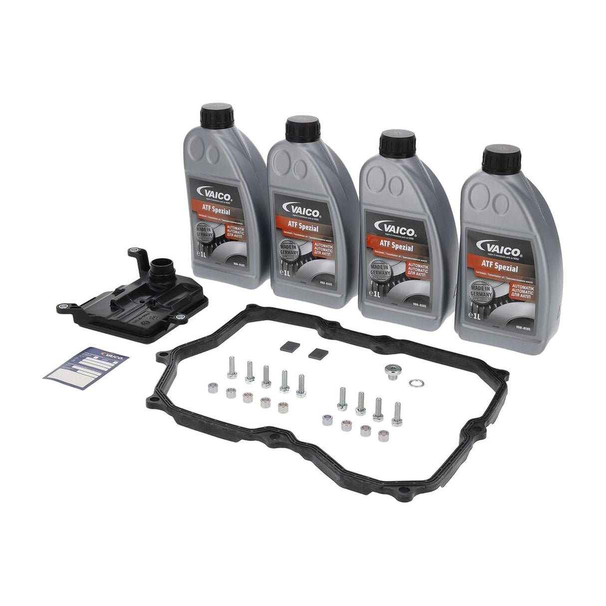 VAICO 09P AQ450 transmission service kit — components laid out