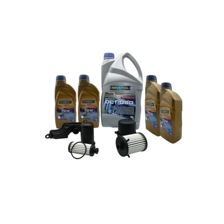 0CK DL382 Audi Automatic Transmission Filter Kit With Cover & Ravenol DCT/DSG & 70W Oil  0CK325421A / 0CK325121D / 0CK325201D Eco Torque