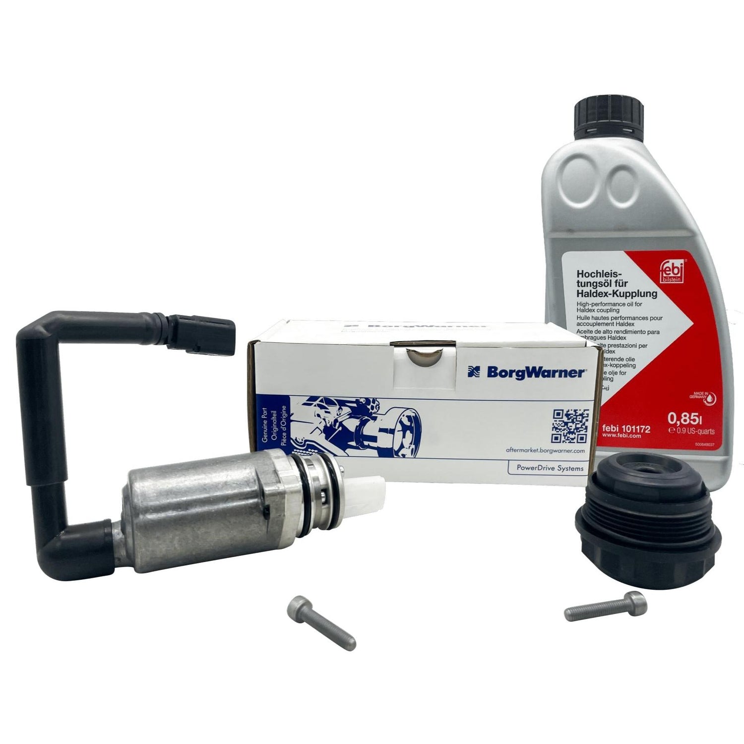 Haldex Generation 1 Pump With Febi Bilstein Oil and Filter Kit For VW 02D525557 / 02D525558A Eco Torque