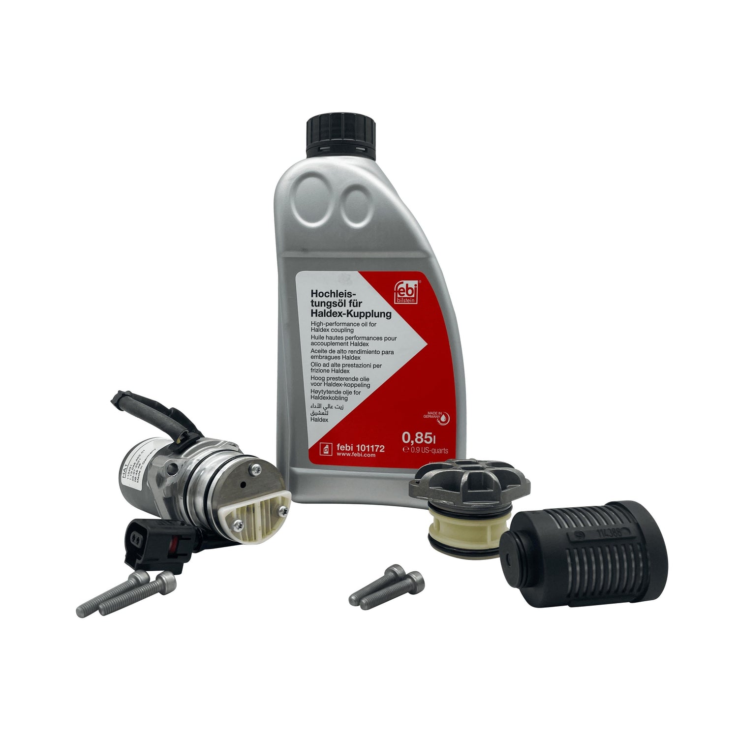 Haldex Pump Gen 4 With Haldex Oil and Filter Kit Audi SEAT Skoda VW 0AY598549A / DS119866 Eco Torque