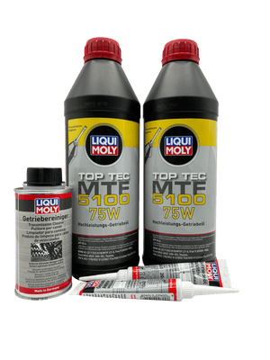 Abarth 500 T-Jet Gearbox Oil Service Kit Liqui Moly 75W With Cleaner & Additive Eco Torque